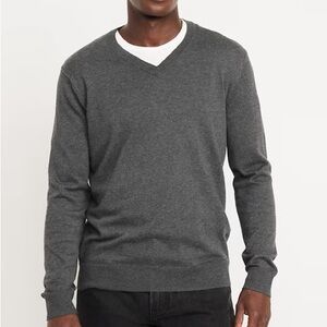 V-Neck Men’s Dark Heather Old Navy Gray Sweater